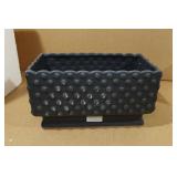 Ceramic Planter - Black 11.25"x5.75"x6"