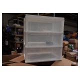 3-Drawer Plastic Storage Organizer