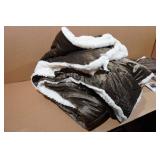 Reversible Faux Fur & Sherpa Comforter Set - Full