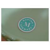 Martha Stewart 8.5" Handmade Jadeite Glass Cake Stand