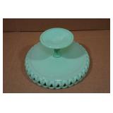 Martha Stewart 8.5" Handmade Jadeite Glass Cake Stand