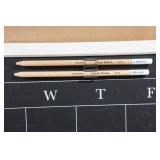 Rustic White Wood Chalkboard Calendar - 16"x20"