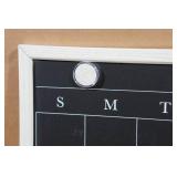 Rustic White Wood Chalkboard Calendar - 16"x20"