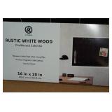 Rustic White Wood Chalkboard Calendar - 16"x20"