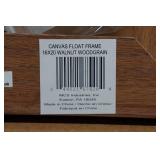 Canvas Float Frame - Walnut Woodgrain , 16"x20"