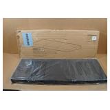 Espresso Faux Leather Bench Seat - 35.8"x12.9"x2.17"