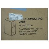 2-Tier Shelving Unit - White