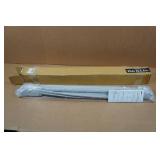 Cordless Magnetic Roman Shade - Grey, 33"x64"