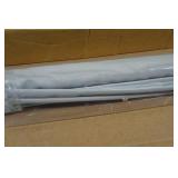 Cordless Magnetic Roman Shade - Grey, 33"x64"