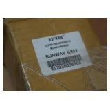 Cordless Magnetic Roman Shade - Grey, 33"x64"