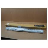 Cordless Magnetic Roman Shade - Grey, 33"x64"