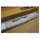 Cordless Magnetic Roman Shade - Grey, 33"x64"