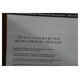 Oceanstar 3-Tier Standing Basket with Handles - 16.5"x11.4"x49.1"