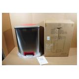 13-Gallon Stainless Steel AbsorbX Trash Can