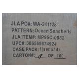 Madison Park Ocean Seashells Wall Art Set - 12"x12"