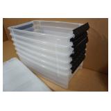 *6* Clear Storage Bins