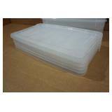 *6* Clear Storage Bins