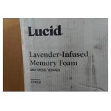 Lucid Lavender Infused Memory Foam 2" Mattress Topper - King