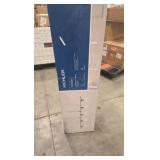 KICHLER Coralise 5-Light Linear Chandelier with Clear Water Glass in Brushed Nickel