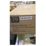 Hampton Bay Avondale 18 in. W x 12 in. D x 36 in. H Ready to Assemble Plywood Shaker Wall Kitchen Cabinet in Alpine White