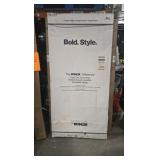 KOHLER Levity 59.6 in. W x 74 in. H Sliding Frameless Shower Door in Nickel with Clear