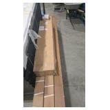 Natures Composites Composite Modern Horizontal Semi-Privacy Perimeter Gate (3.5 ft. H x 4 ft. W) Timber Brown & 6 post