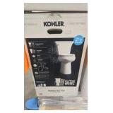 KOHLER Highline Arc Extra Tall 12 in. Rough In 2-Piece 1.28 GFP Single Flush Elongated Toilet in White with Soft Close Seat
