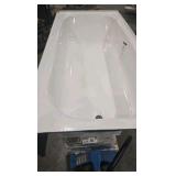 Bootz Industries Aloha 60 in. x 30 in. Alcove Soaking Bathtub with Right Drain in White With Door
