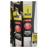 (2) Delta 29-3/4 in. x 67-3/4 in. x 1/4 in. (6 mm) Frameless Sliding Shower Door Glass Panels in Rain (For 50-60 in. Doors)