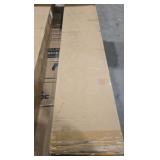 easelife 48 in. x 80 in. (Double 24 in. Bifold Door) Pre Assembled Clear Glass Spruce Solid Core Wood Bi-fold Door with Hardware