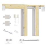 ARK DESIGN 18 in. to 36 in. x 80 in. Universal Aluminum Pocket Door Frame with Hardware Kit and Soft Close
