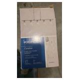 KICHLER Coralise 5-Light Linear Chandelier with Clear Water Glass in Brushed Nickel