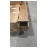 Natures Composites Composite Modern Horizontal Semi-Privacy Perimeter Gate (3.5 ft. H x 4 ft. W) Timber Brown & 6 post