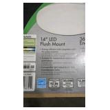 (5) Lithonia Lighting Contractor Select FMLRL 14 in. 24-Watt Integrated LED White 1600 Lumens 4000K Round Flush Mount Light