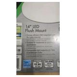 (5) Lithonia Lighting Contractor Select FMLRL 14 in. 24-Watt Integrated LED White 1600 Lumens 4000K Round Flush Mount Light
