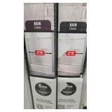 (2) Delta 29-3/4 in. x 55-1/2 in. x 1/4 in. (6 mm) Frameless Sliding Bathtub Door Glass Panels in Rain (For 50-60 in. Doors)