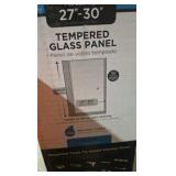 (2) Delta 24-3/8 in. x 63-1/8 in. x 1/4 in. (6mm) Frameless Pivoting Shower Door Glass Panel in Clear (For 27-30 in. Doors)