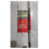 (13) PEAK Aluminum Railing 6 ft. White Aluminum Deck Railing Hand and Base Rail for 36 in. high system