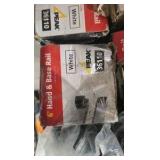 (12) PEAK Aluminum Railing 6 ft. W Aluminum Deck Railing Black Glass Gasket for 36 in. high system