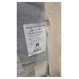 JELD-WEN V-2500 Series 59.5 in. W x 35.5 in. H Left-Handed White Vinyl Low-E Sliding Window w/ Brickmould Nail Fin Frame