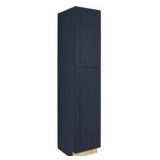 Hampton Bay Avondale 18 in. W x 24 in. D x 90 in. H Ready to Assemble Plywood Shaker Pantry Kitchen Cabinet in Ink Blue