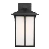 Tomek 1-Light Black Outdoor Wall Lantern