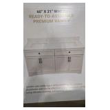MSI Freestanding Vanity 60 in. W x 21.75 in. D x 33 in. H Unassembled Bath Vanity Cabinet without Top in White