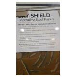 OUTDECO Rainforest 3 ft. x 6 ft. Oxy-Shield Corten Steel Decorative Screen Panel in Rust with 6-Screws