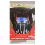 Lincoln Electric Auto-Darkening Welding Helmet with Variable Shade Lens No. 7-13 (1.73 x 3.82 in. Viewing Area), Red Fierce Design