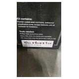 6 ft. x 10 ft. Outdoor Waterproof Roof for Chain Link Dog Kennel