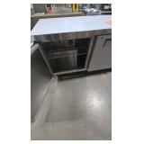 VEVOR 60 in. Commercial Refrigerator Sandwich & Salad Prep Table, 16.4 cu. ft. Stainless Steel Refrigerated Food Prep Station