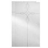 (2) Delta 29-3/4 in. x 55-1/2 in. x 1/4 in. (6mm) Frameless Sliding Bathtub Door Glass Panels in Tranquility (For 50-60 in. Doors)