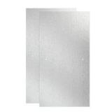 (2) Delta 29-3/4 in. x 55-1/2 in. x 1/4 in. (6 mm) Frameless Sliding Bathtub Door Glass Panels in Rain (For 50-60 in. Doors)