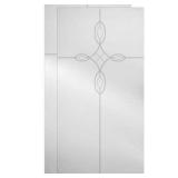 (2) Delta 29-3/4 in. x 67-3/4 in. x 1/4 in. (6mm) Frameless Sliding Shower Door Glass Panels in Tranquility (For 50-60 in. Doors)